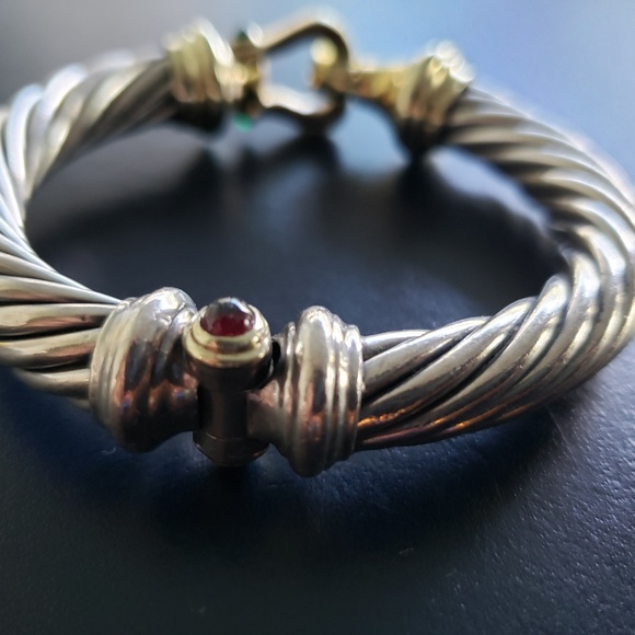 David Yurman Womens Cable Buckle Bracelet - Picture 2 of 7